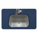 Houzer PCS-2500-SL Undermount Single Bowl Kitchen Sink in Slate Finish from the Porcela Series