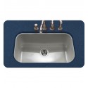 Houzer PCG-3600-SL Undermount Large Single Bowl Kitchen Sink in Slate Finish from the Porcela Series