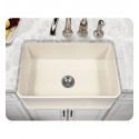 Houzer PTS-4100-BQ Apron Front 30" Fireclay Kitchen Sink in Biscuit Finish from the Platus Series