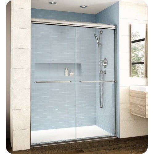 Fleurco EL148 Banyo Cordoba Bypass Plus 48" Semi Frameless 3/8" Thick Sliding Shower Doors