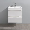 Fresca Valencia 24" Glossy White Wall Hung Modern Bathroom Vanity