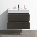 Fresca Valencia 30" Gray Oak Wall Hung Modern Bathroom Vanity