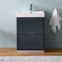 Fresca Valencia 24" Dark Slate Gray Free Standing Modern Bathroom Vanity