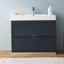 Fresca Valencia 42" Dark Slate Gray Free Standing Modern Bathroom Vanity