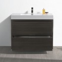 Fresca Valencia 42" Gray Oak Free Standing Modern Bathroom Vanity