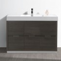 Fresca Valencia 48" Gray Oak Free Standing Modern Bathroom Vanity