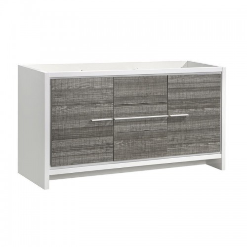 Fresca Allier Rio 60" Ash Gray Single Sink Modern Bathroom Cabinet