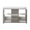 Fresca Allier Rio 48" Ash Gray Double Sink Modern Bathroom Cabinet