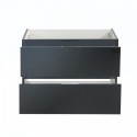 Fresca Valencia 30" Dark Slate Gray Wall Hung Modern Bathroom Cabinet