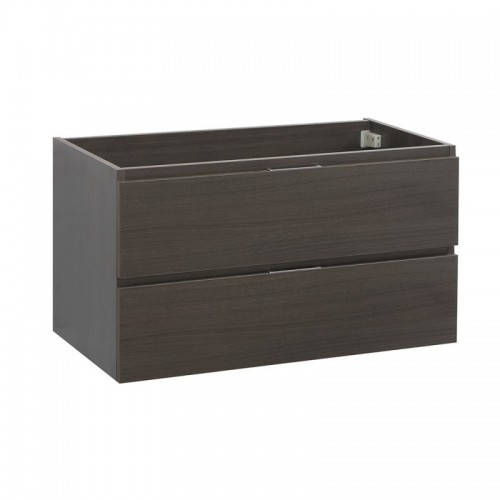 Fresca Valencia 36" Gray Oak Wall Hung Modern Bathroom Cabinet