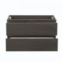 Fresca Valencia 36" Gray Oak Wall Hung Modern Bathroom Cabinet
