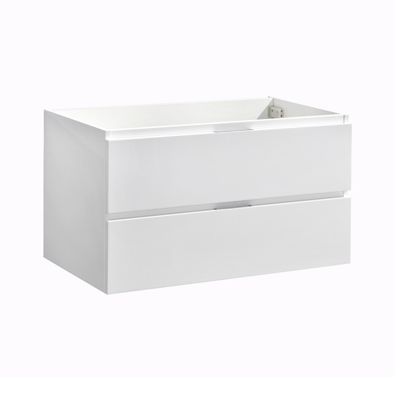 Fresca Valencia 36" Glossy White Wall Hung Modern Bathroom Cabinet