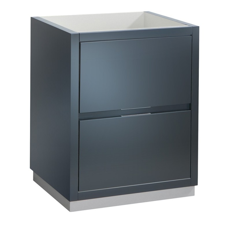 Fresca Valencia 24" Dark Slate Gray Free Standing Modern Bathroom Cabinet