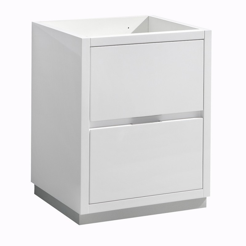 Fresca Valencia 24" Glossy White Free Standing Modern Bathroom Cabinet
