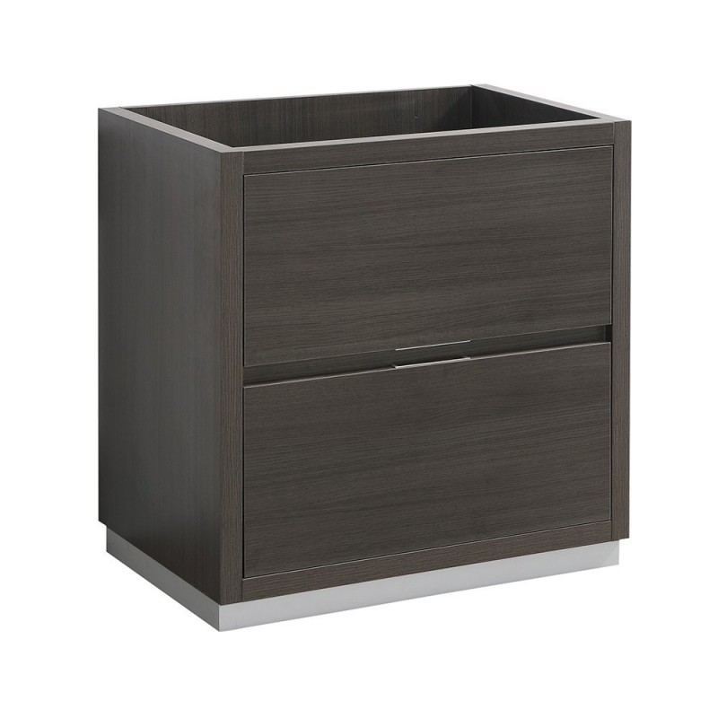Fresca Valencia 30" Gray Oak Free Standing Modern Bathroom Cabinet