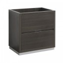 Fresca Valencia 30" Gray Oak Free Standing Modern Bathroom Cabinet