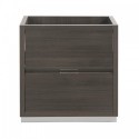 Fresca Valencia 30" Gray Oak Free Standing Modern Bathroom Cabinet