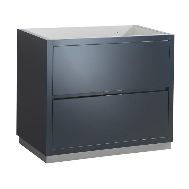 Fresca Valencia 36" Dark Slate Gray Free Standing Modern Bathroom Cabinet