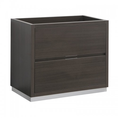 Fresca Valencia 36" Gray Oak Free Standing Modern Bathroom Cabinet