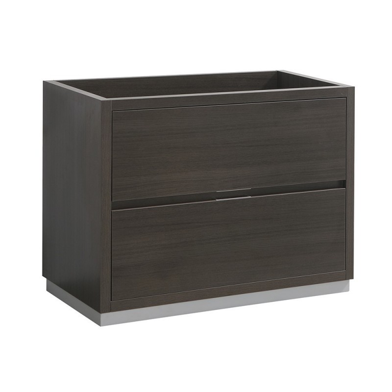 Fresca Valencia 42" Gray Oak Free Standing Modern Bathroom Cabinet