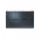 Fresca Valencia 48" Dark Slate Gray Free Standing Double Sink Modern Bathroom Cabinet