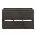Fresca Valencia 48" Gray Oak Free Standing Single Sink Modern Bathroom Cabinet