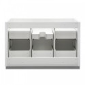 Fresca Valencia 48" Glossy White Free Standing Single Sink Modern Bathroom Cabinet
