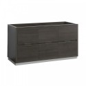 Fresca Valencia 60" Gray Oak Free Standing Single Sink Modern Bathroom Cabinet