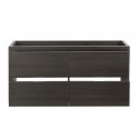 Fresca Valencia 60" Gray Oak Free Standing Double Sink Modern Bathroom Cabinet