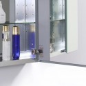 Fresca 50" Wide x 36" Tall Bathroom Medicine Cabinet w/ Mirrors