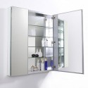 Fresca 30" Wide x 36" Tall Bathroom Medicine Cabinet w/ Mirrors