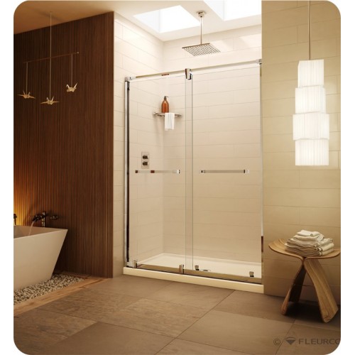 Fleurco LX47 Luxe Axent In-Line Bypass Sliding Shower Doors - 47" to 49"