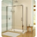 Fleurco LGR60 Luxe Glide 57" In-Line Sliding Shower Door and Fixed Panel with Return Panel