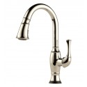 Brizo 64003LF Talo Single Handle Pull-Down Kitchen Faucet with Smarttouch Technology