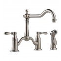 Brizo 62536LF Tresa Two Handle Bridge Kitchen Faucet with Spray