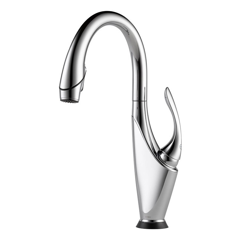Brizo 64355LF Vuelo Single Handle Pull-Down Kitchen Faucet with Smarttouch Technology