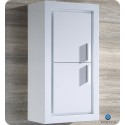 Fresca FST8140WH White Bathroom Linen Side Cabinet with 2 Doors