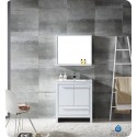 Fresca FVN8130WH Allier 30" Modern Bathroom Vanity with Mirror in Glossy White