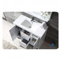 Fresca FVN8140WH Allier 40" Modern Bathroom Vanity with Mirror in Glossy White