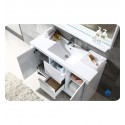 Fresca FVN8148WH Allier 48" Modern Bathroom Vanity with Mirror in Glossy White