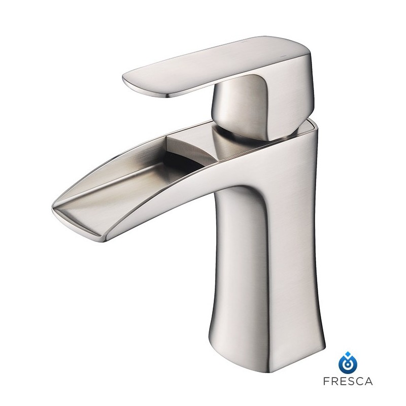 Fresca FFT3071BN Fortore Single Hole Mount Bathroom Faucet in Brushed Nickel