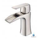 Fresca FFT3071BN Fortore Single Hole Mount Bathroom Faucet in Brushed Nickel