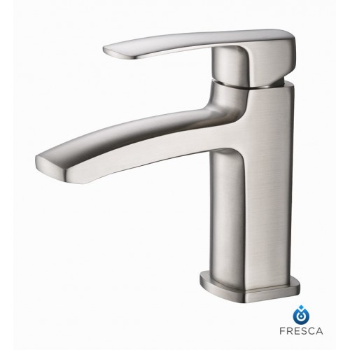 Fresca FFT9161BN Fiora Single Hole Mount Bathroom Faucet in Brushed Nickel