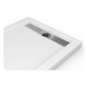 Fleurco ABE Quad Reversible Acrylic Shower Base with Side Drain Position & Linear Drain Cover