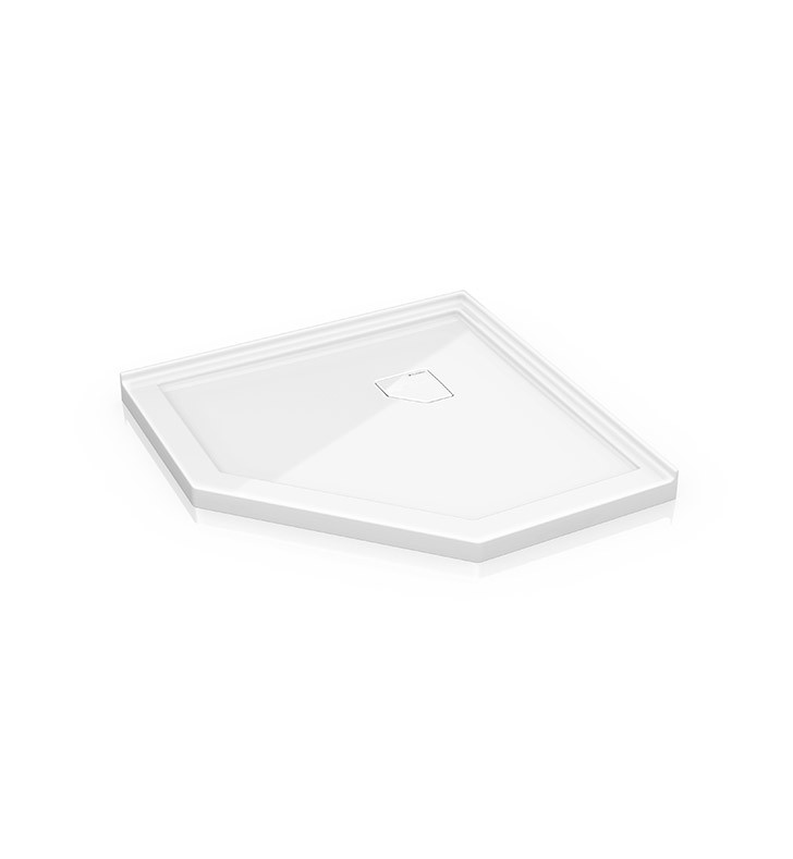 Fleurco Aln Neo Low Profile Acrylic Shower Base With Concealed Corner Drain