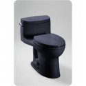 TOTO MS634114CEF Supreme® II One-Piece High-Efficiency Toilet in Ebony Black Finish, 1.28GPF