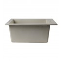 ALFI Brand AB1720DI-B Biscuit 17" Drop-In Rectangular Granite Composite Kitchen Prep Sink