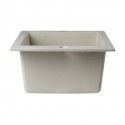 ALFI Brand AB1720DI-B Biscuit 17" Drop-In Rectangular Granite Composite Kitchen Prep Sink