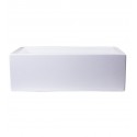 ALFI Brand AB3018SB-W 30" White Smooth Solid Thick Wall Fireclay Single Bowl Farm Sink