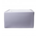 ALFI Brand AB3018SB-W 30" White Smooth Solid Thick Wall Fireclay Single Bowl Farm Sink